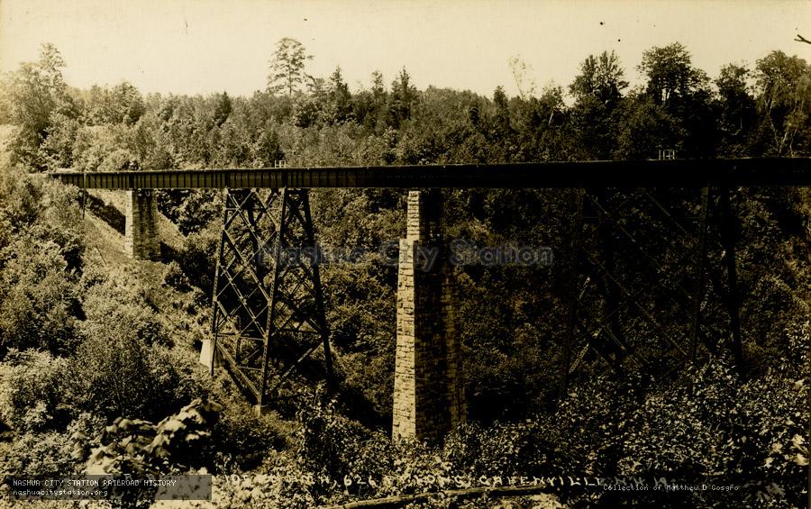 Postcard: Railroad Bridge, 626 ft tall, Greenville, N.H.